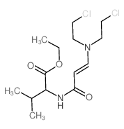 Valine, N-[3-[bis(2-chloroethyl)amino]acryloyl]-, ethyl ester, DL- (8CI) 结构式