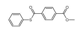 4-[(苯硫基)羰基]苯甲酸甲酯 结构式