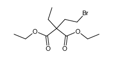 2-(2-溴乙基)-2-乙基丙二酸二乙酯 结构式