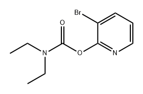 二乙基氨基甲酸-3-溴-2-吡啶酯 结构式