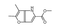 METHYL2,3-DIMETHYL-4H-FURO-[3,2-B]PYRROLE-5-CARBOXYLATE 结构式