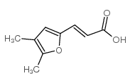 3-(4,5-二甲基-2-呋喃)丙烯酸 结构式