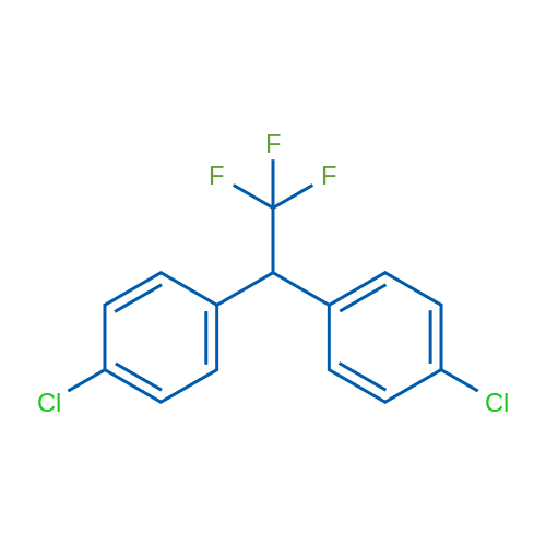 1,1-双(对氯苯基)-2,2,2-三氟乙烷 结构式
