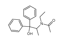 Acetamide, N-ethyl-N-(2-hydroxy-1-methyl-2,2-diphenylethyl)- 结构式