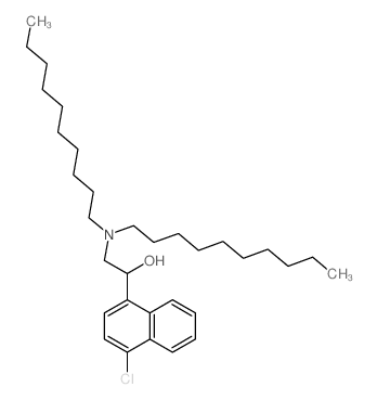 4-氯-α-[(二癸基氨基)甲基]-1-萘甲醇 结构式