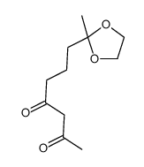 7-(2-甲基-1,3-二氧戊环-2-基)-2,4-庚二酮 结构式