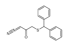 2-Propanone, 1-diazo-3-[(diphenylmethyl)thio]- 结构式