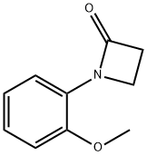 1-(2-甲氧苯基)氮杂环丁烷-2-酮 结构式