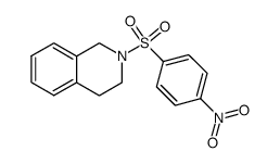 2-(4-nitrophenyl)sulfonyl-3,4-dihydro-1H-isoquinoline 结构式