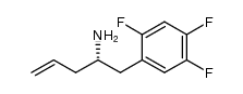 (αS)-2,4,5-三氟-α-2-丙烯基苯乙胺 结构式