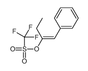 Methanesulfonic acid, 1,1,1-trifluoro-, (1E)-1-(phenylmethylene)propyl ester 结构式