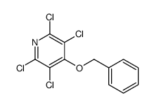Pyridine, 2,3,5,6-tetrachloro-4-(phenylmethoxy)- 结构式