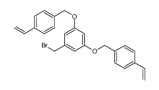 1-(溴甲基)-3,5-双[(4-乙烯基苯基)甲氧基]苯 结构式