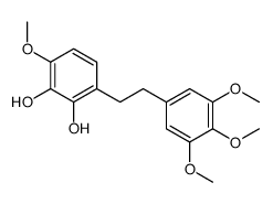 3-甲氧基-6-[2-(3,4,5-三甲氧基苯基)乙基]苯-1,2-二酚 结构式