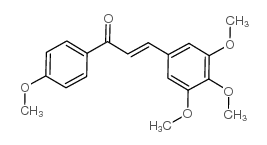 (2E)-1-(4-甲氧基苯基)-3-(3,4,5-三甲氧基苯基)丙-2-烯-1-酮 结构式