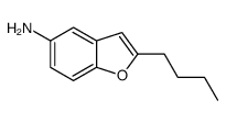 2-丁基-5-苯并呋喃胺 结构式
