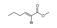 (Z)-2-溴-2-己烯酸甲酯 结构式