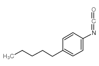 4-戊基苯异氰酸酯 结构式