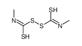 METHYLCARBAMOTHIOYLSULFANYL N-METHYLCARBAMODITHIOATE 结构式