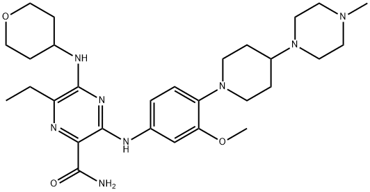吉列替尼 结构式