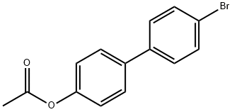 4-乙酰氧基-4'-溴代联苯 结构式