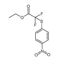 2,2-二氟-2-[(4-硝基苯基)硫代]乙酸乙酯 结构式