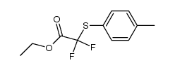 Difluoro-p-tolylsulfanyl-acetic acid ethyl ester 结构式