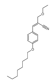 2-Propenenitrile, 2-(ethoxymethyl)-3-[4-(octyloxy)phenyl]-, (2E)- 结构式