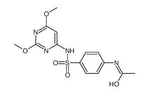 磺胺二甲氧嘧啶N4-乙酸酯 结构式