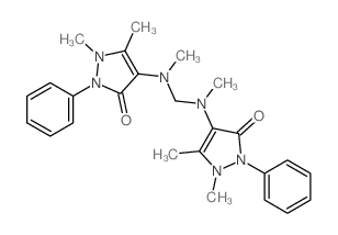 4-[[(1,5-DIMETHYL-3-OXO-2-PHENYLPYRAZOL-4-YL)-METHYLAMINO]METHYL-METHYLAMINO]-1,5-DIMETHYL-2-PHENYLP 结构式