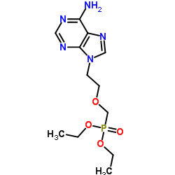 [[2-(6-氨基-9H-嘌呤-9-基)乙氧基]甲基]膦酸二乙酯 结构式