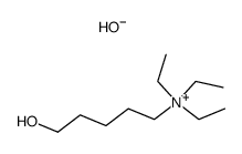 N,N,N-三乙基-5-羟基戊-1-铵氢氧化物 结构式