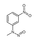N-甲基-3-硝基-N-亚硝基苯胺 结构式
