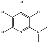 3,4,5,6-四氯-N,N-二甲基-2-吡啶胺 结构式