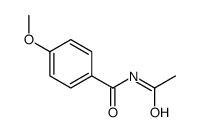 N-乙酰基-4-甲氧基苯甲酰胺 结构式