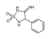 1,2,5-Thiadiazol-3-amine, 4,5-dihydro-4-phenyl-, 1,1-dioxide 结构式