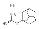 1-金刚烷氨基甲酰亚胺硫代酯氢溴酸盐 结构式