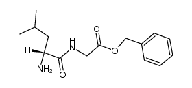 Glycine, N-D-leucyl-, phenylmethyl ester (9CI) 结构式
