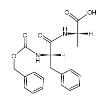 N-苄氧羰基-L-苯丙氨酰-L-丙氨酸 结构式