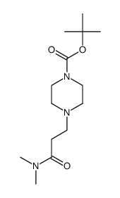 4-(3-二甲基氨基-3-氧代丙基)哌嗪-1-羧酸叔丁酯 结构式