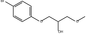1-(4-溴苯氧基)-3-甲氧基-2-丙醇 结构式