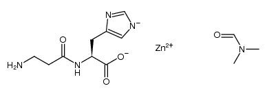 L-Histidine, β-alanyl-, zinc salt, compd. with N,N-dimethylformamide (1:1:1) 结构式