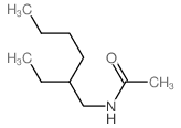 N-(2-乙基己基)乙酰胺 结构式