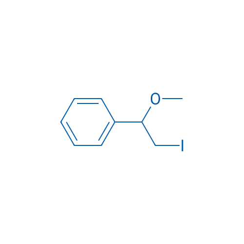 Benzene, (2-iodo-1-methoxyethyl)- 结构式