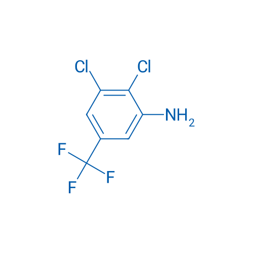 2,3-二氯-5-(三氟甲基)苯胺 结构式