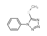 5-甲硫基-1-苯基-1H-四氮唑 结构式