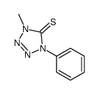 5H-Tetrazole-5-thione, 1,4-dihydro-1-methyl-4-phenyl- 结构式