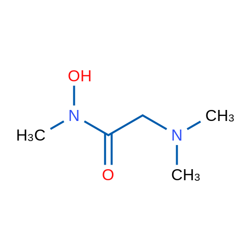 N-甲基-2-二甲氨基乙酰氧肟酸 结构式