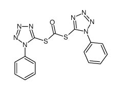 S,S-bis(1-phenyl-1H-tetrazol-5-yl) dithiocarbonate 结构式