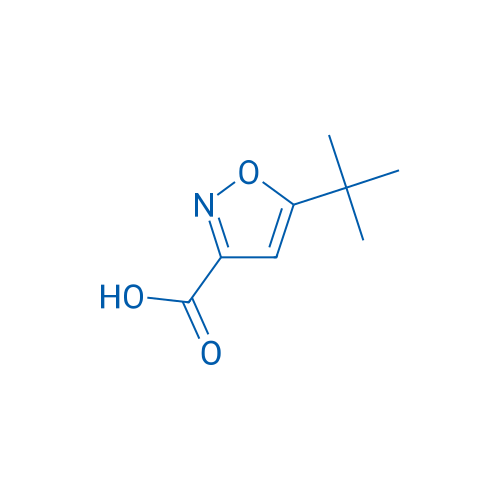 5-叔丁基异噁唑-3-甲酸 结构式